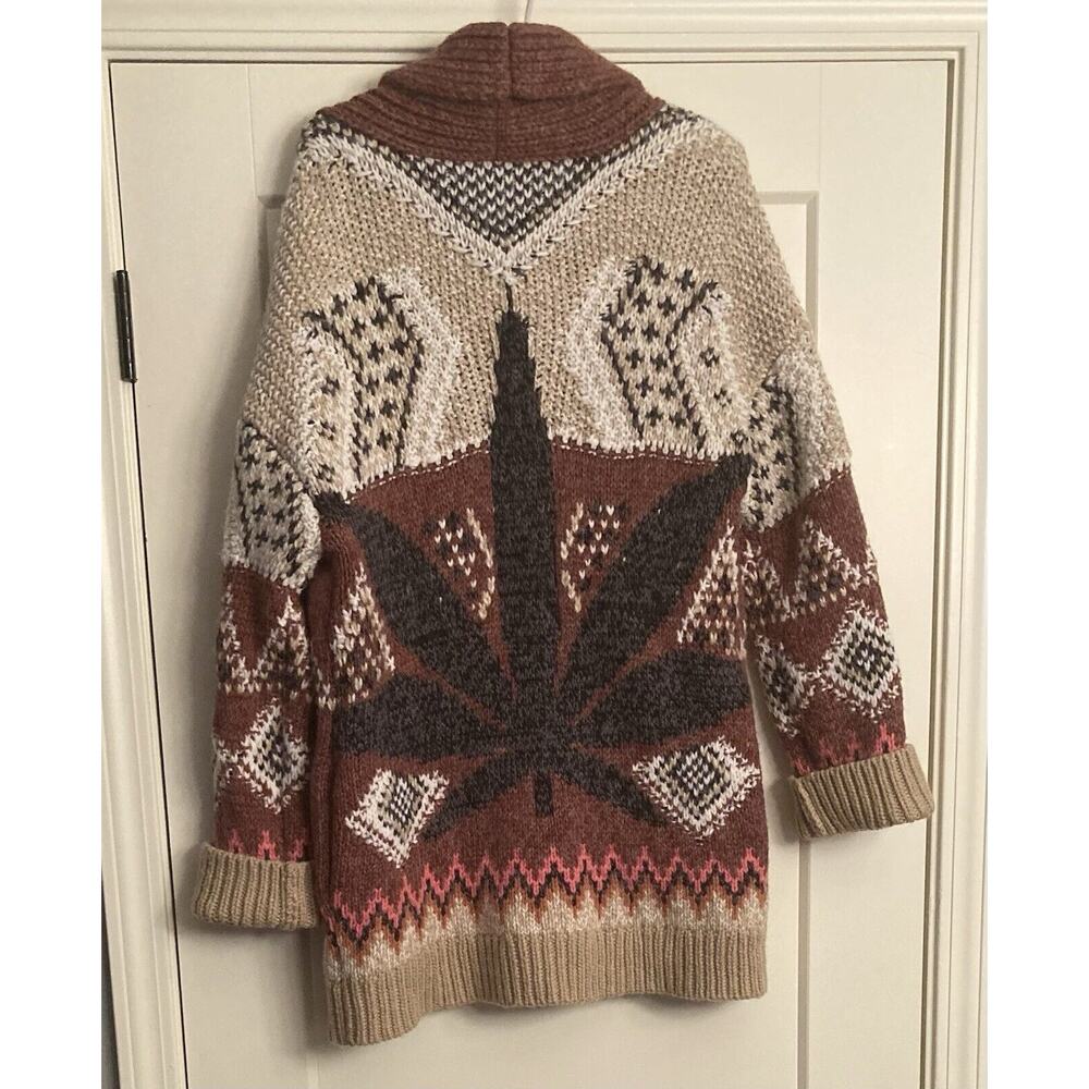 Lucky Brand Multicolor Patterned Cardigan